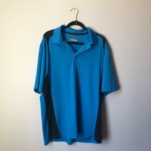 Men’s blue polo